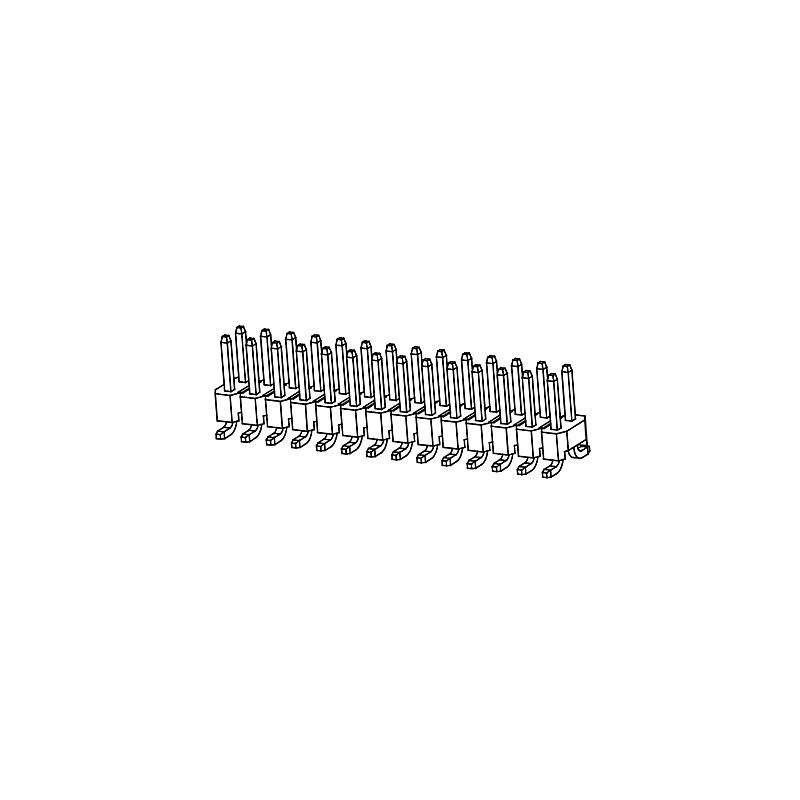 Pin Header PH2.54mm Double row SMT Series